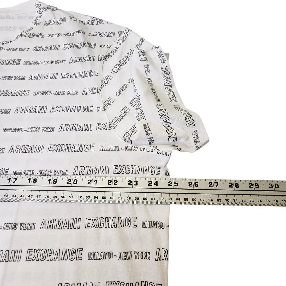 Armani Exchange Men's T-Shirt Short Sleeve Disinger‎ Milano NY White XXL